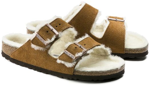Arizona Shearling Suede Leather Sandals [Narrow] - Women's|-|Sandales Arizona suède shearling [Étroite] - Femme sold by Altitude Sports
