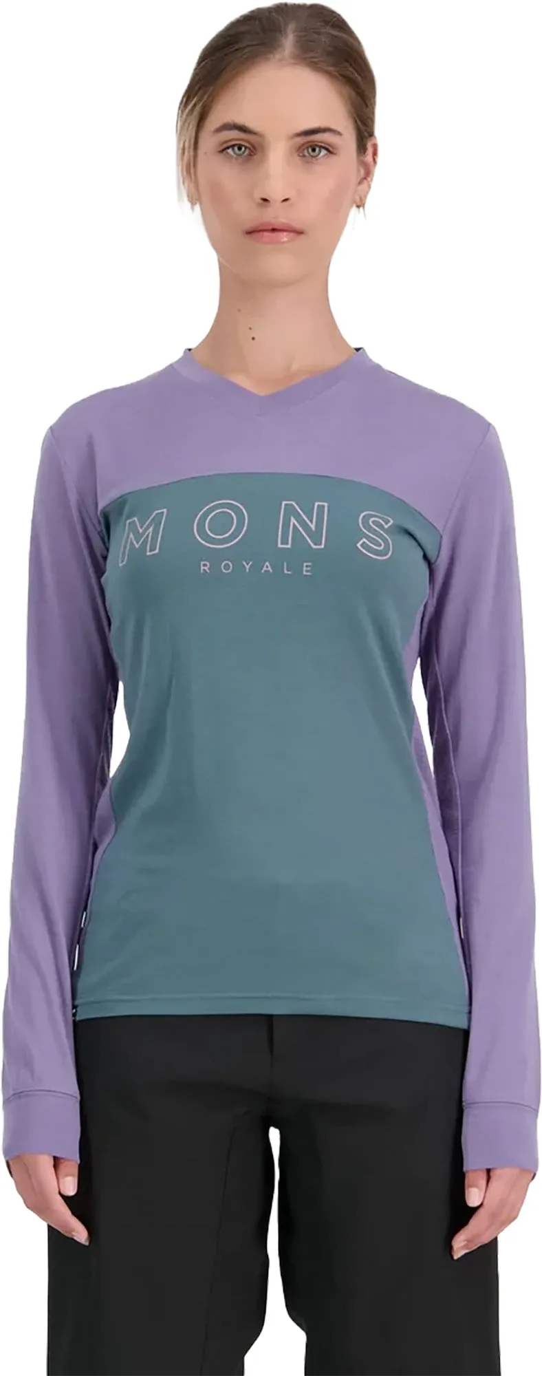Redwood Enduro V-Neck Long Sleeve T-shirt - Women's|-|T-shirt à manches longues et col en V Redwood Enduro - Femme sold by Altitude Sports