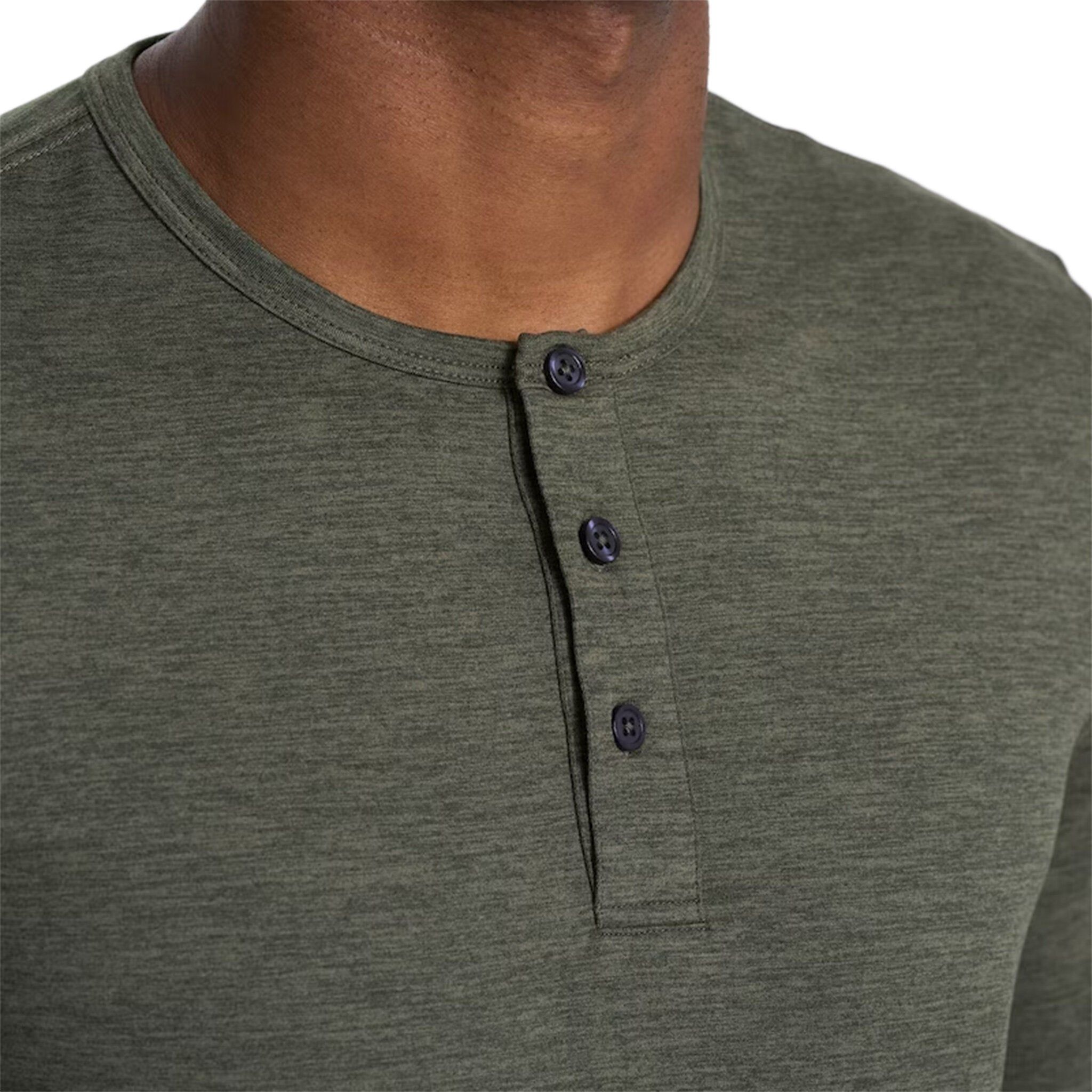 Ease Performance Long Sleeve Henley Top - Men's|-|Haut henley à manches longues Ease Performance - Homme sold by Altitude Sports product image thumbnail 2