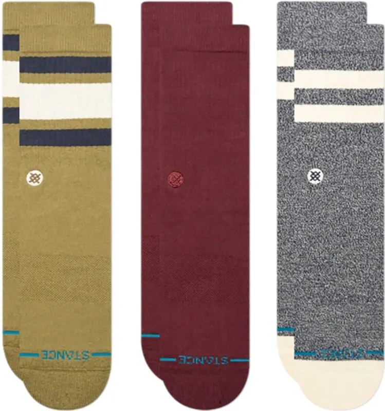 Icon Mixed 3 Pack Crew Socks - Unisex|-|Chaussettes mi-mollet paquet de 3 Icon Mixed - Unisexe sold by Altitude Sports