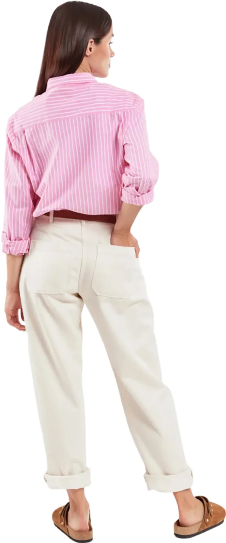 Cotton and Linen Striped Shirt - Women's|-|Chemise rayée en coton et lin - Femme sold by Altitude Sports product image thumbnail 2