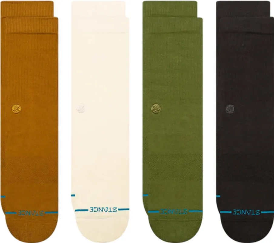 Icon 4 Pack Crew Socks - Unisex|-|Chaussettes mi-mollet paquet de 4 Icon - Unisexe sold by Altitude Sports