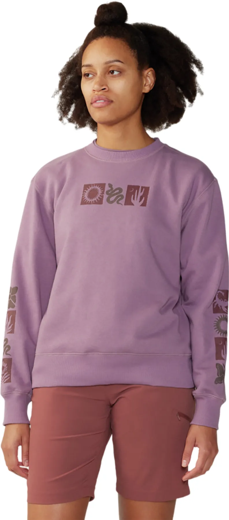 Desert Check Crew Neck Pullover - Women's|-|Chandail à col rond Desert Check - Femme sold by Altitude Sports