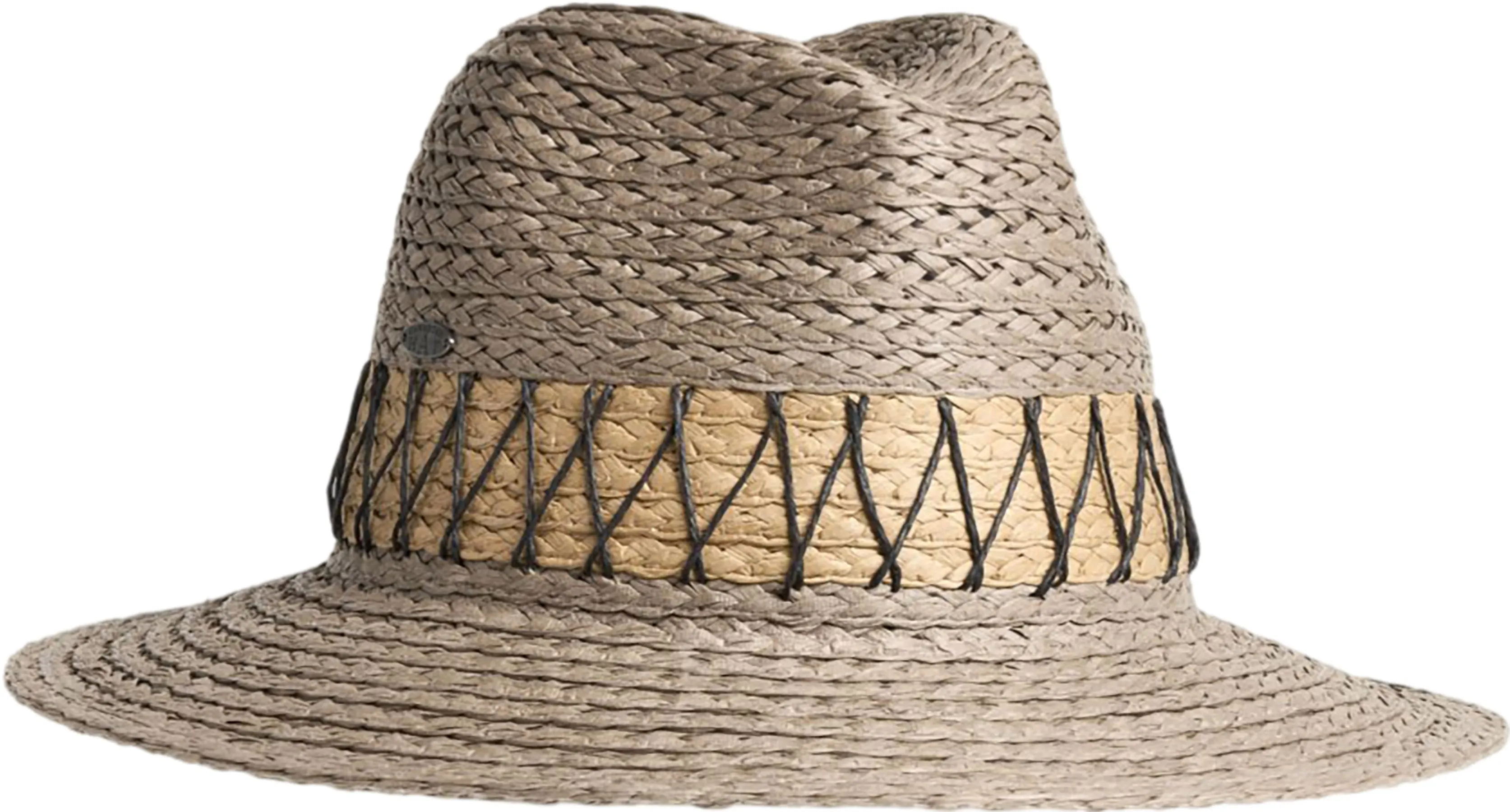 Flavio Fedora Hat with Straw Band - Unisex|-|Fedora avec bande de paille Flavio - Unisexe sold by Altitude Sports