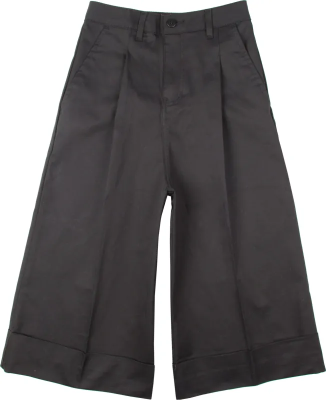 Culottes - Black Stretch Twill Chino - Women's|-|Culottes - Black Stretch Twill Chino - Femme sold by Altitude Sports