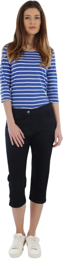 Cropped Trousers Denim - Women's|-|Corsaire Denim - Femme sold by Altitude Sports