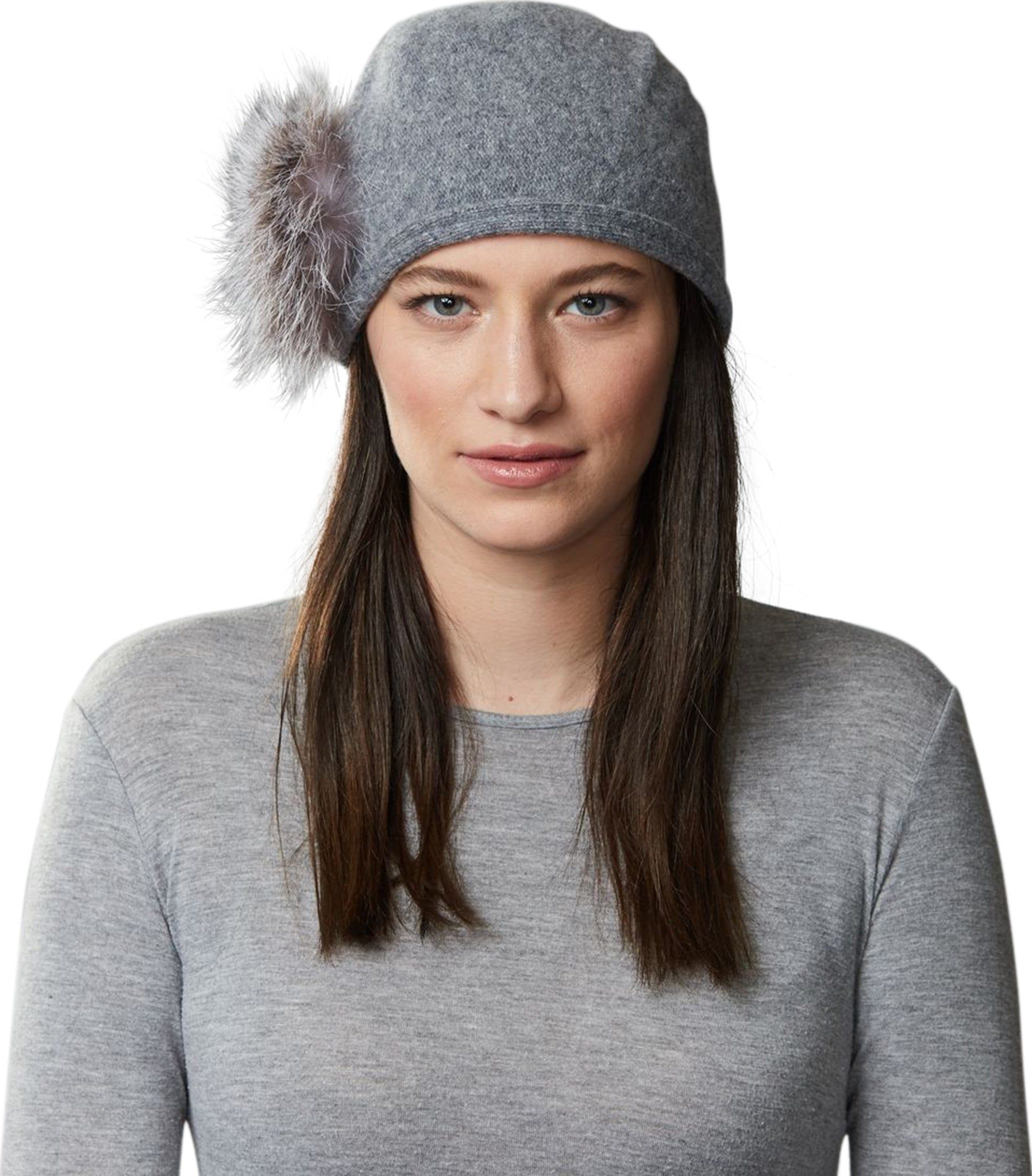 Cici Ormos Winter Hat with Upcycled Side Pom - Women's|-|Tuque d'hiver avec pompon latéral recyclé Cici Ormos - Femme sold by Altitude Sports product image thumbnail 2