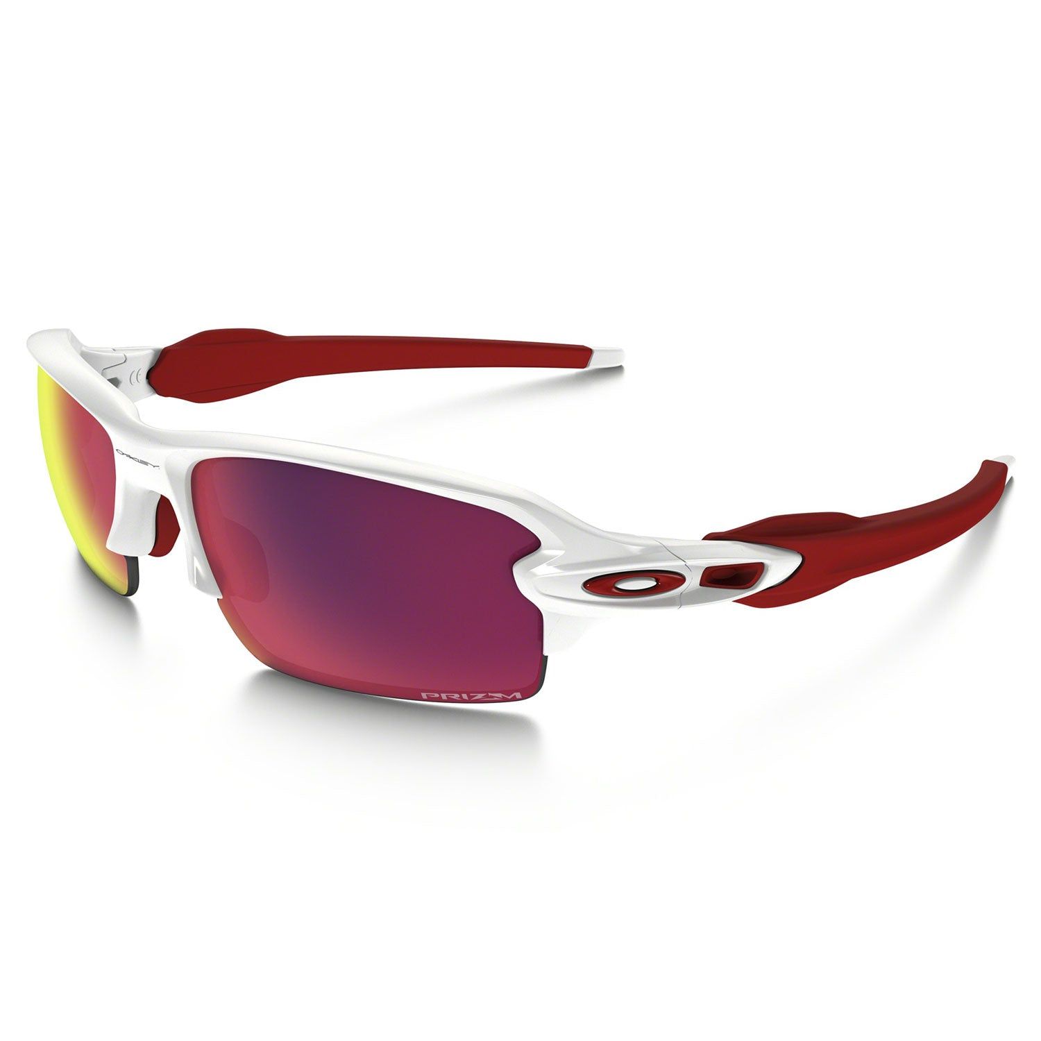 Flak 2.0 Polished White - Prizm Road|-|Flak 2.0 Blanc Brillant - Lentille Prizm Road sold by Altitude Sports