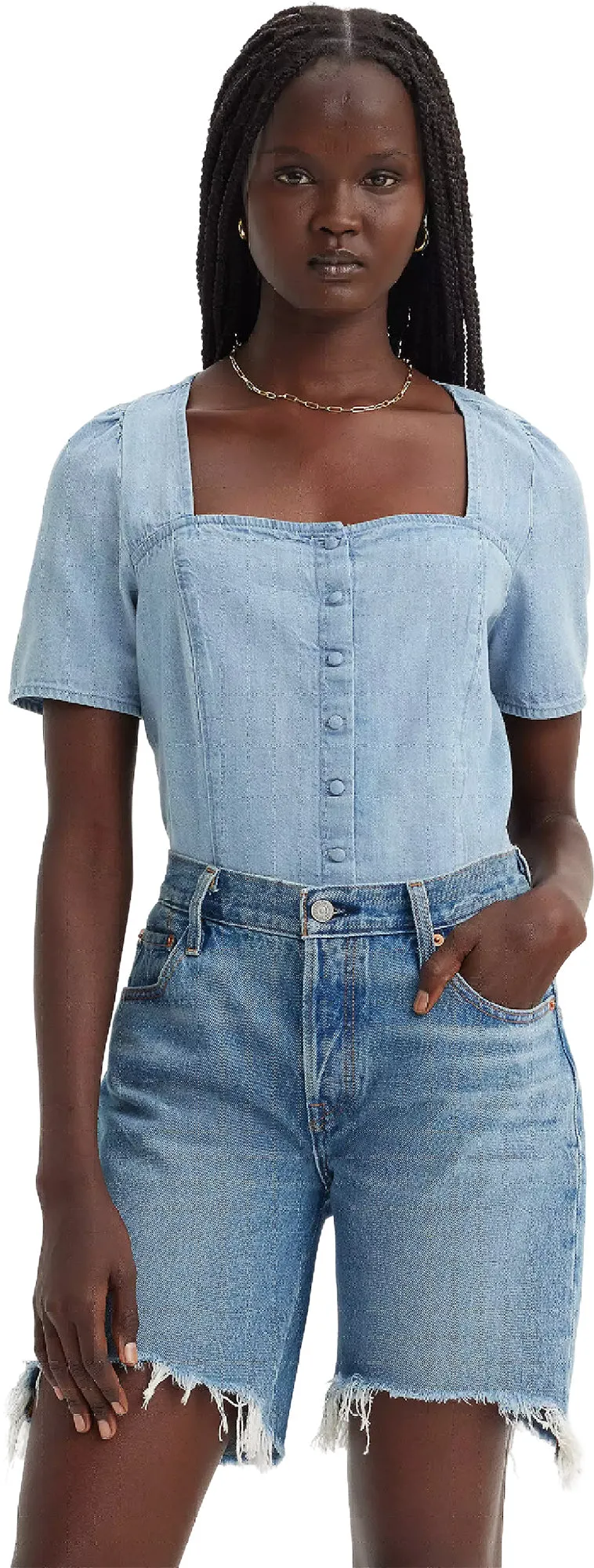 Pascale Short Sleeve Blouse - Women's|-|Chemisier à manches courtes Pascale - Femme sold by Altitude Sports product image thumbnail 5