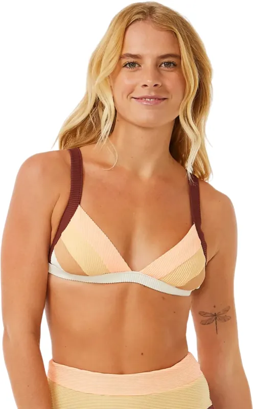 Block Party Spliced Fixed Triangle Bikini Top - Women's|-|Haut de bikini triangle fixe Block Party Spliced - Femme sold by Altitude Sports