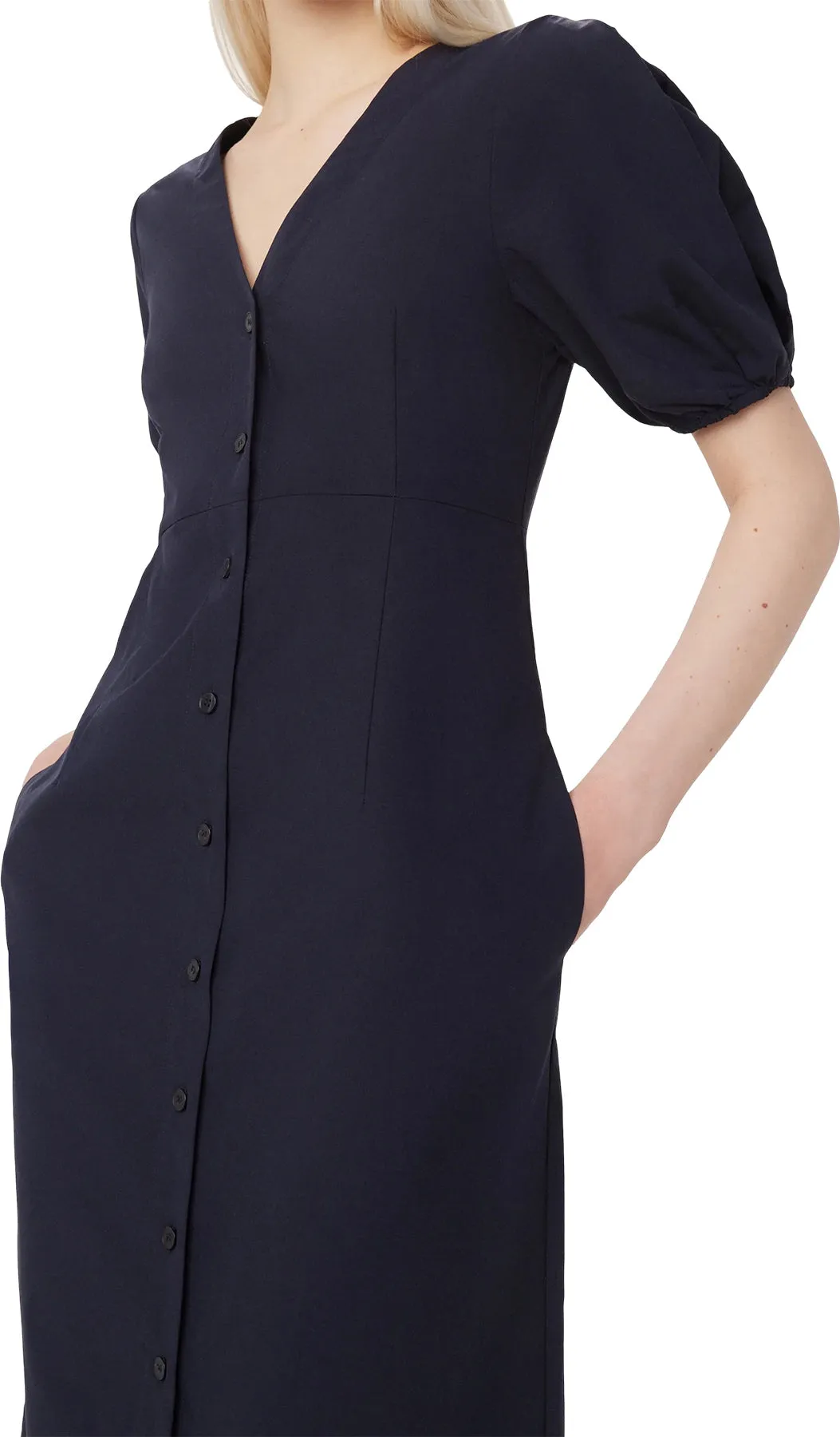 Poplin Puffy Sleeve Dress - Women's|-|Robe en popeline à manches bouffantes - Femme sold by Altitude Sports