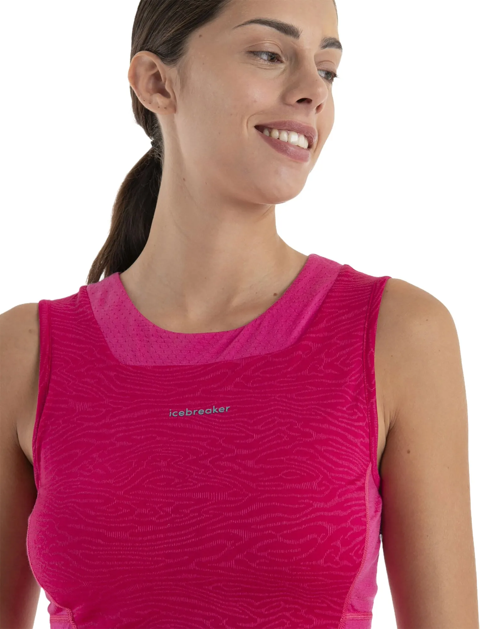 Merino 125 Zoneknit Cropped Bra-Tank Topo Lines - Women's|-|Soutien-gorge-débardeur court Mérino 125 Zoneknit Topo Lines - Femme sold by Altitude Sports product image thumbnail 5