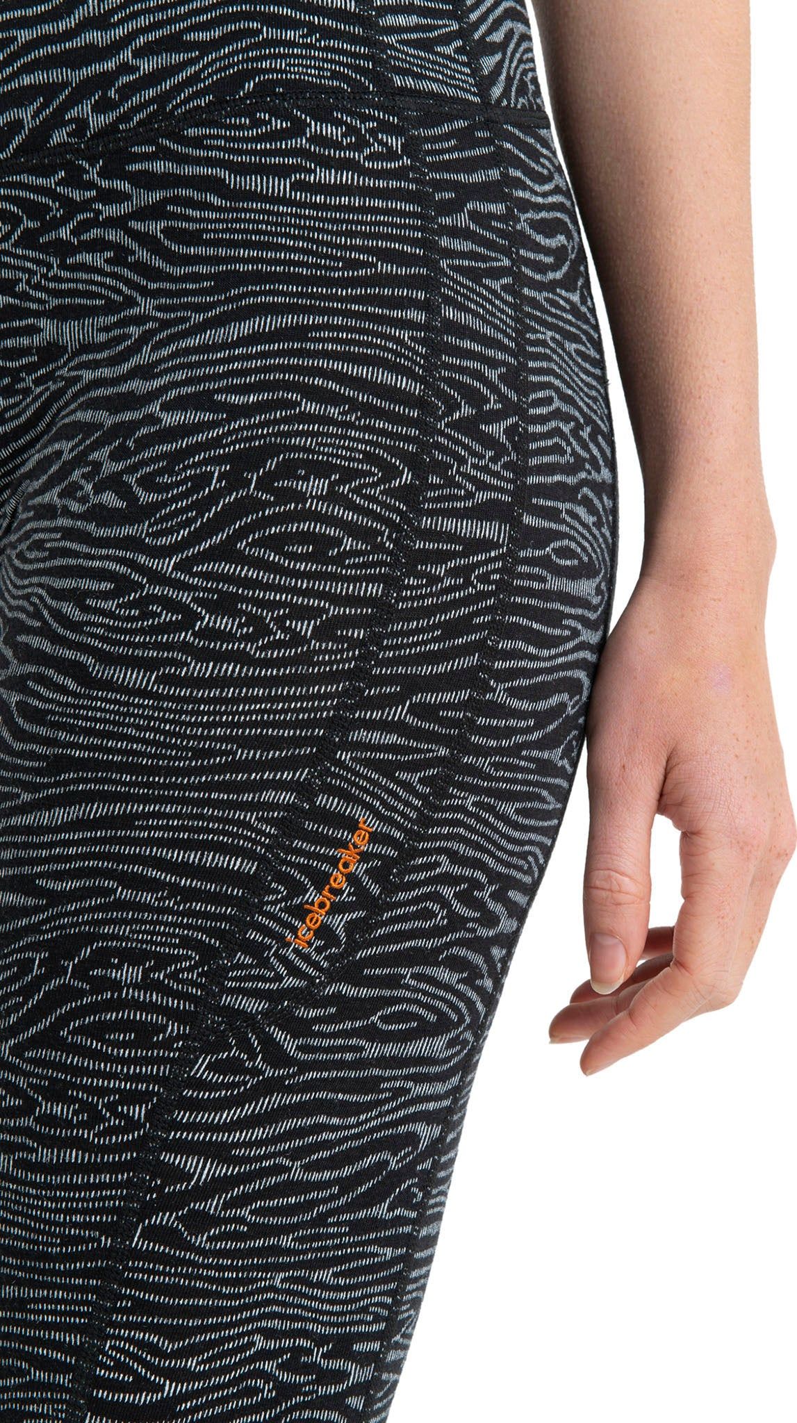 Fastray Topo Lines Merino High Rise 3/4 Tights - Women's |-|Collant 3/4 taille haute en mérinos Topo Lines Fastray - Femme sold by Altitude Sports product image thumbnail 4
