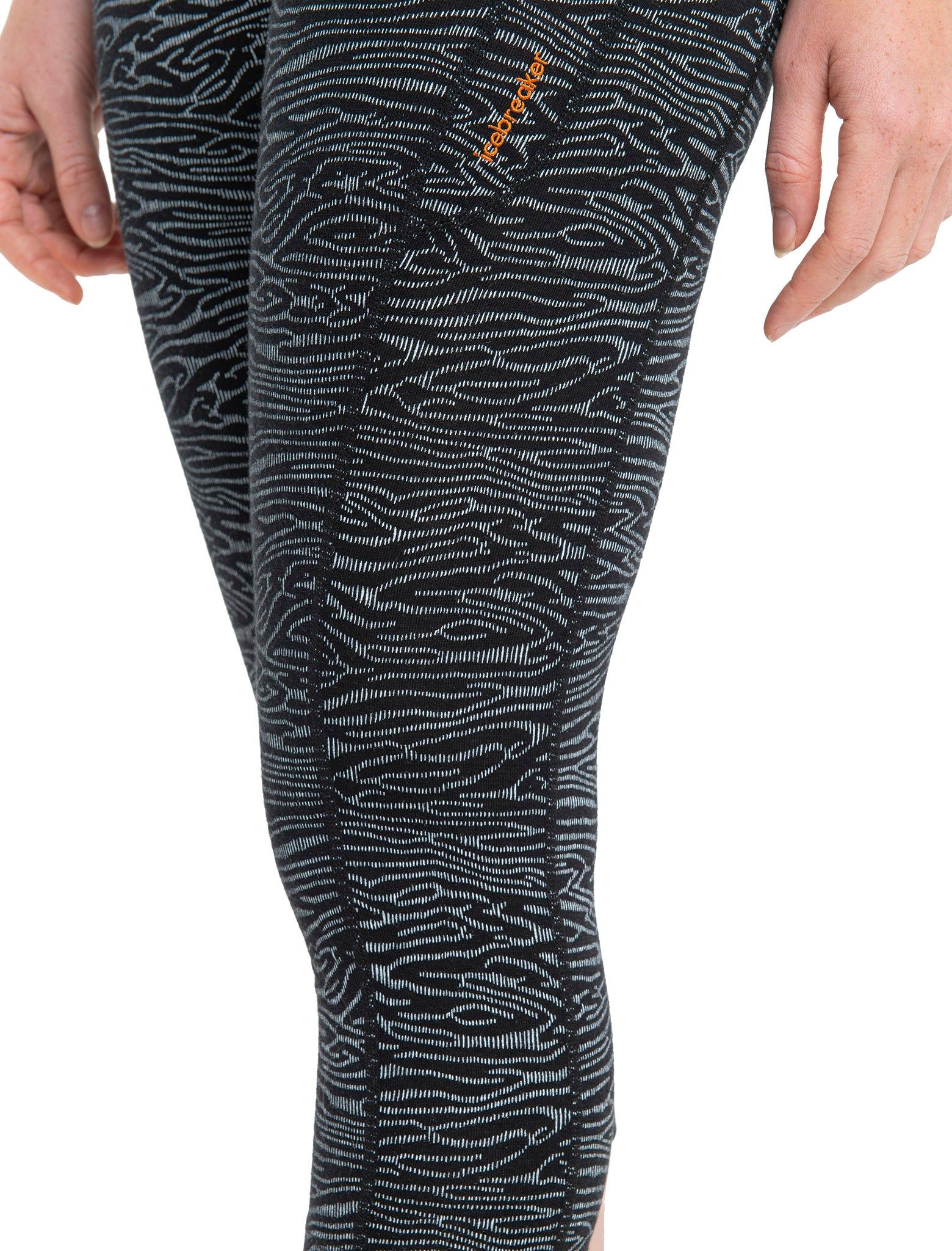 Fastray Topo Lines Merino High Rise 3/4 Tights - Women's |-|Collant 3/4 taille haute en mérinos Topo Lines Fastray - Femme sold by Altitude Sports product image thumbnail 5