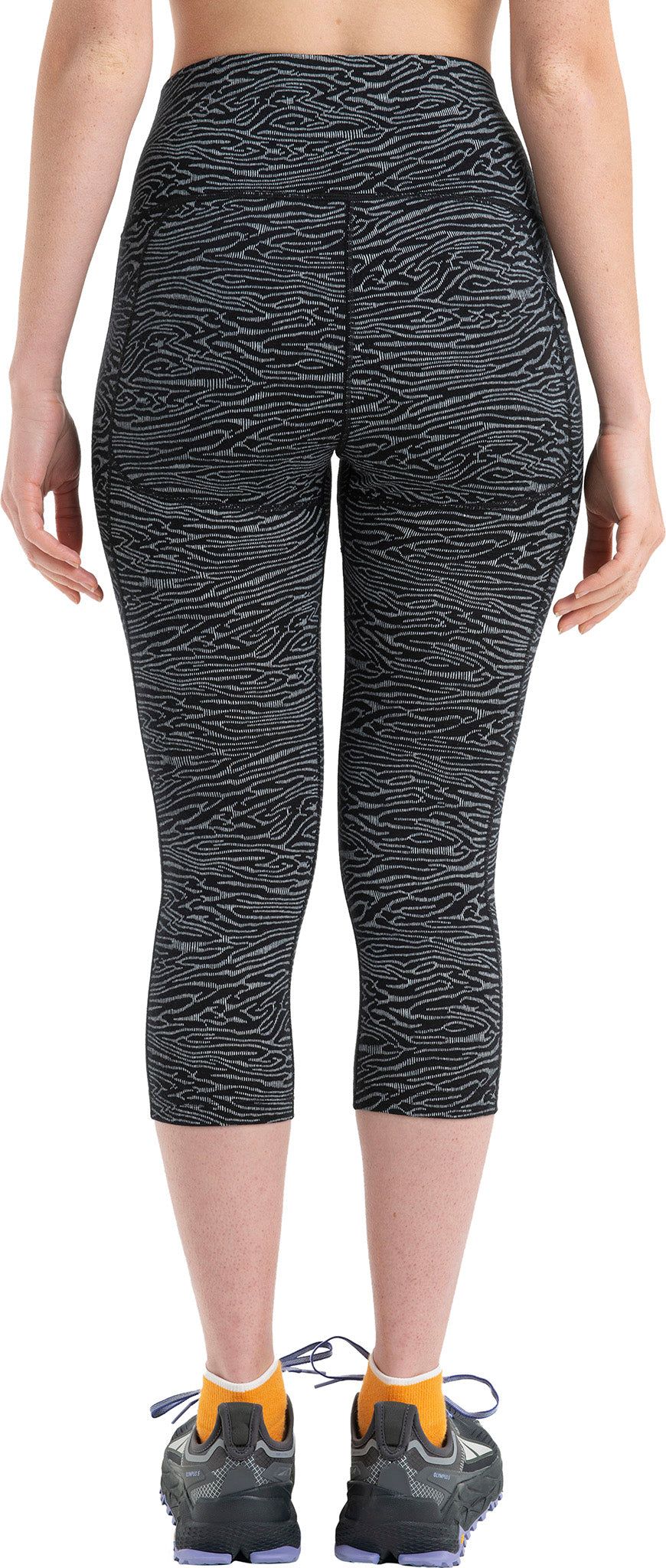Fastray Topo Lines Merino High Rise 3/4 Tights - Women's |-|Collant 3/4 taille haute en mérinos Topo Lines Fastray - Femme sold by Altitude Sports product image thumbnail 3