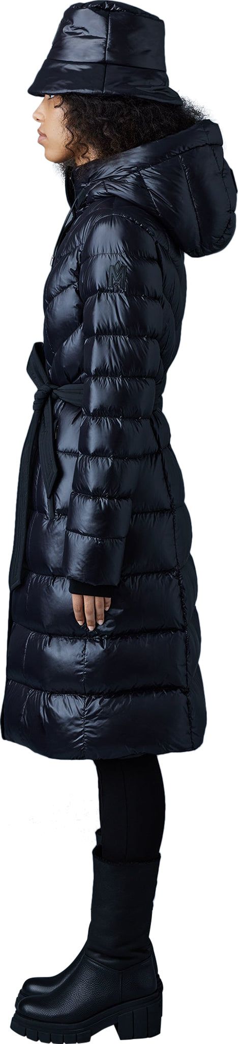 Coralia Light Down Coat with Hood and Sash Belt - Women's|-|Manteau en duvet léger avec capuchon et ceinture à nouer Coralia - Femme sold by Altitude Sports product image thumbnail 3