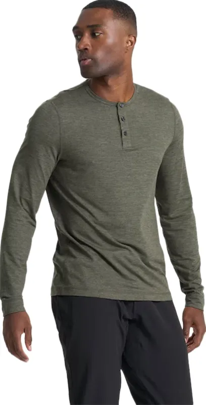Ease Performance Long Sleeve Henley Top - Men's|-|Haut henley à manches longues Ease Performance - Homme sold by Altitude Sports
