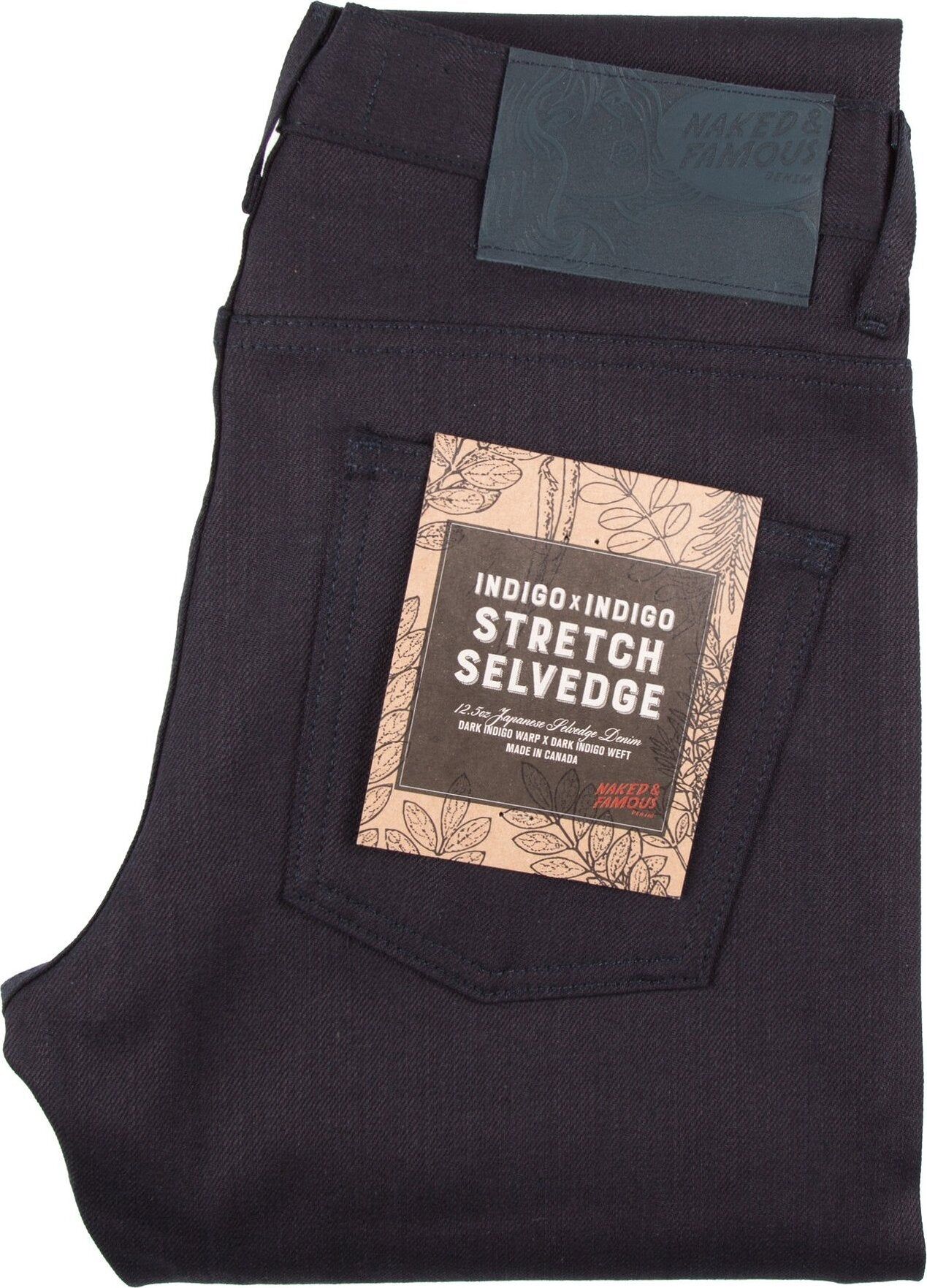 Super Guy Jeans - Indigo Stretch Selvedge - Men's|-|Jeans Super Guy - Indigo Stretch Selvedge - Homme sold by Altitude Sports