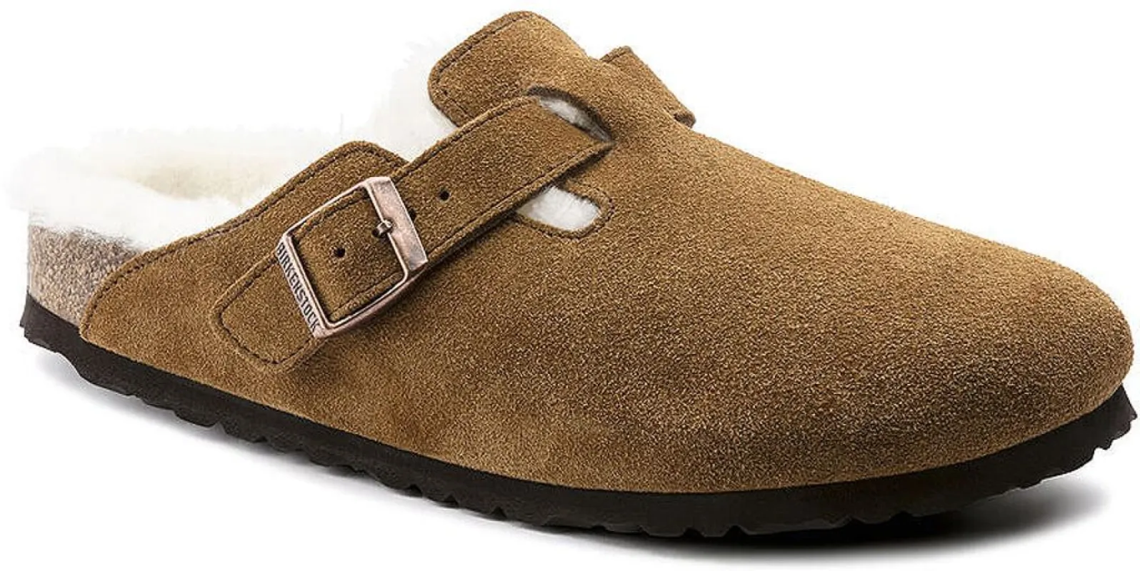 Boston Shearling Suede Leather Mules [Narrow] - Women's|-|Mules Boston suède shearling [Étroite] - Femme sold by Altitude Sports