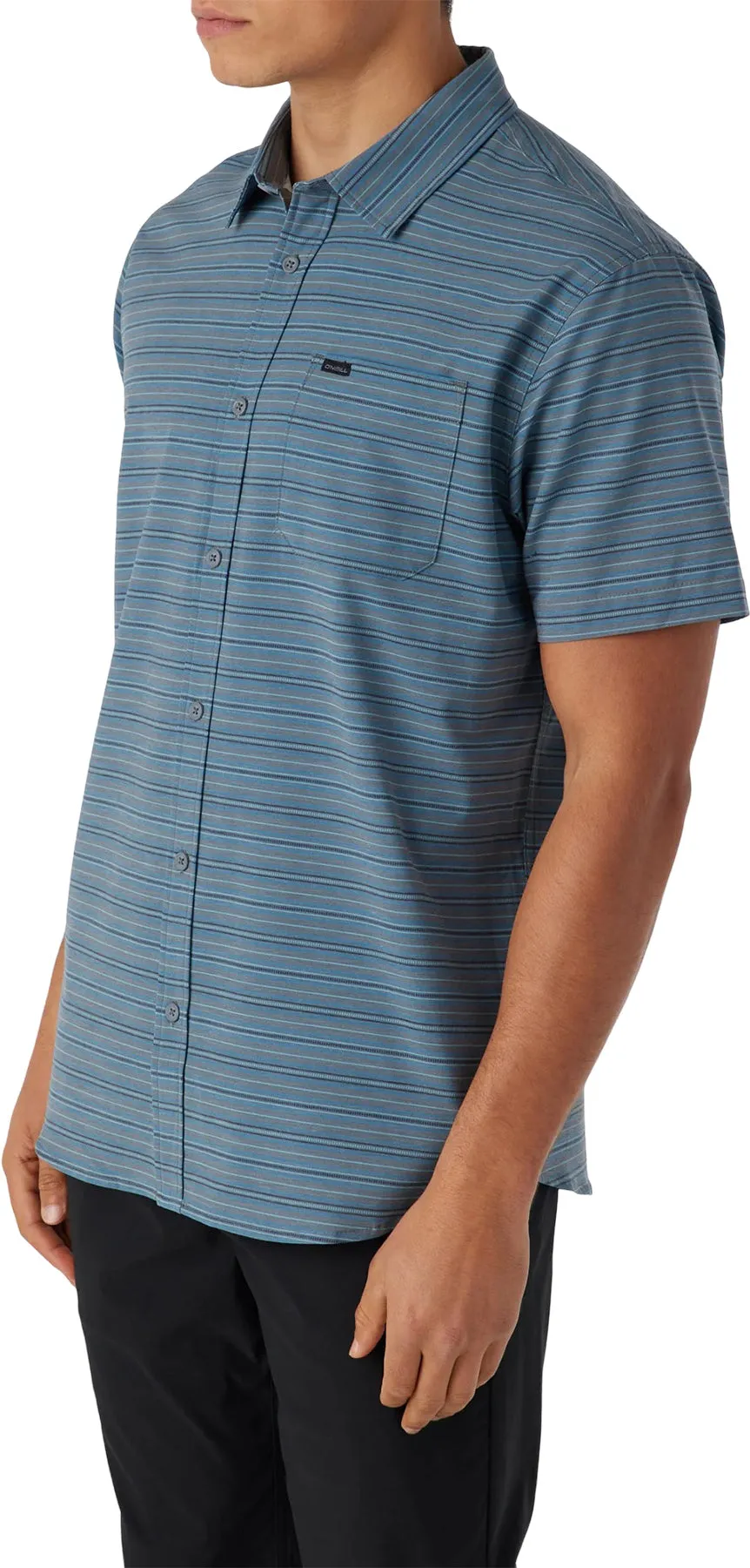 TRVLR UPF Traverse Stripe Short Sleeve Button-Up Shirt - Men's|-|Chemise boutonnée à manches courtes rayée TRVLR UPF Traverse - Homme sold by Altitude Sports product image thumbnail 5
