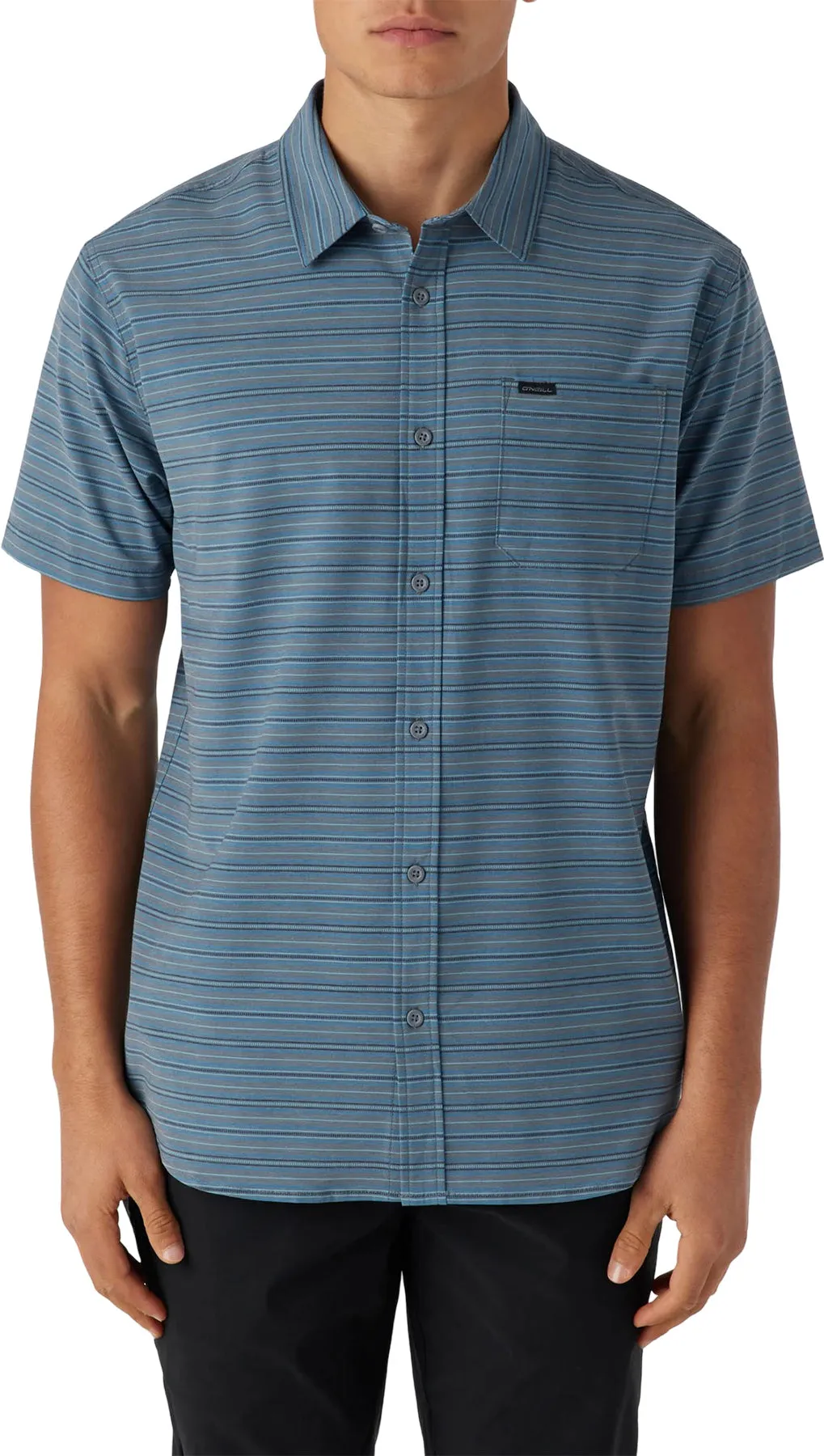 TRVLR UPF Traverse Stripe Short Sleeve Button-Up Shirt - Men's|-|Chemise boutonnée à manches courtes rayée TRVLR UPF Traverse - Homme sold by Altitude Sports product image thumbnail 4