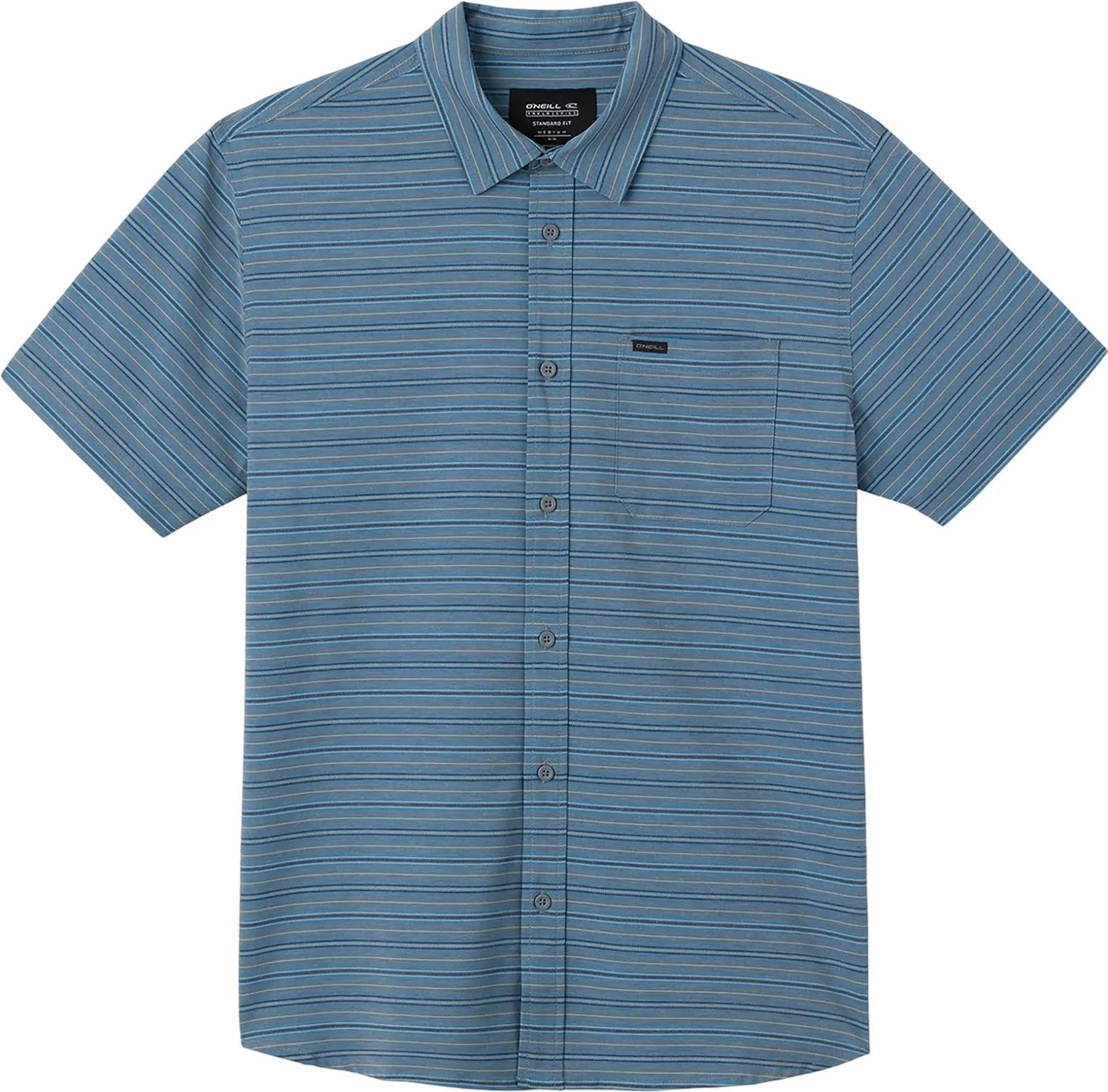 TRVLR UPF Traverse Stripe Short Sleeve Button-Up Shirt - Men's|-|Chemise boutonnée à manches courtes rayée TRVLR UPF Traverse - Homme sold by Altitude Sports