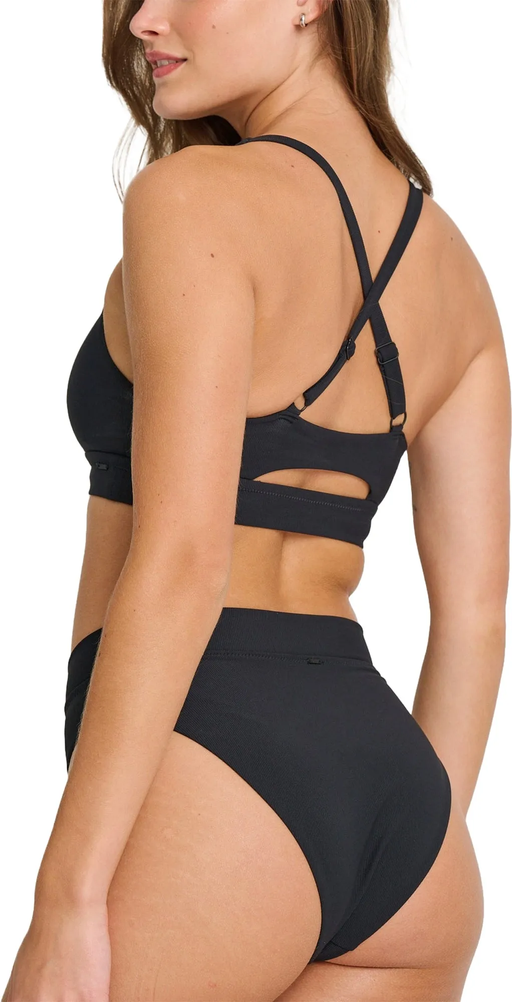 Retro High Waist Recycled Bikini Bottom - Women's|-|Bas de bikini recyclé taille haute rétro - Femme sold by Altitude Sports product image thumbnail 3
