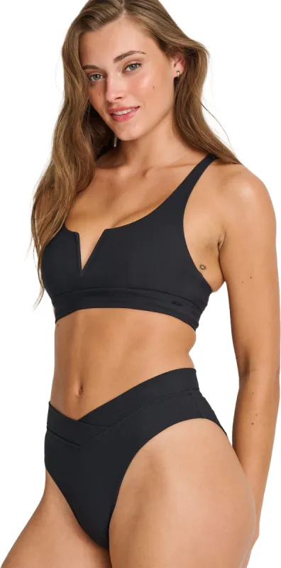 Retro High Waist Recycled Bikini Bottom - Women's|-|Bas de bikini recyclé taille haute rétro - Femme sold by Altitude Sports