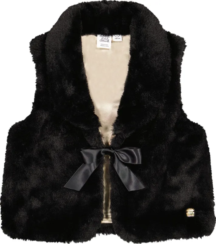 Big girls faux fur vest hot sale