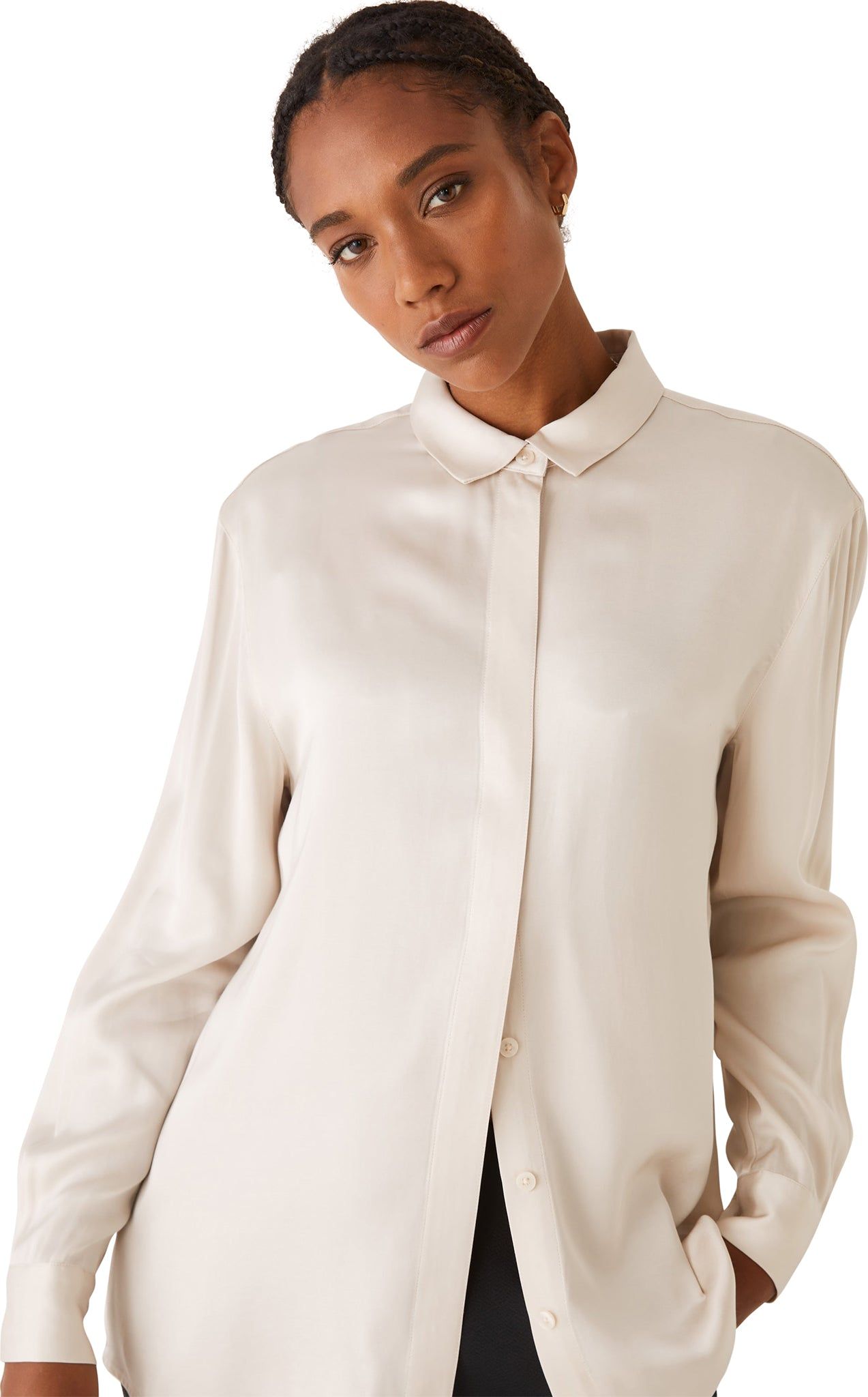 Satin Blouse - Women's|-|Chemisier en satin - Femme sold by Altitude Sports product image thumbnail 4
