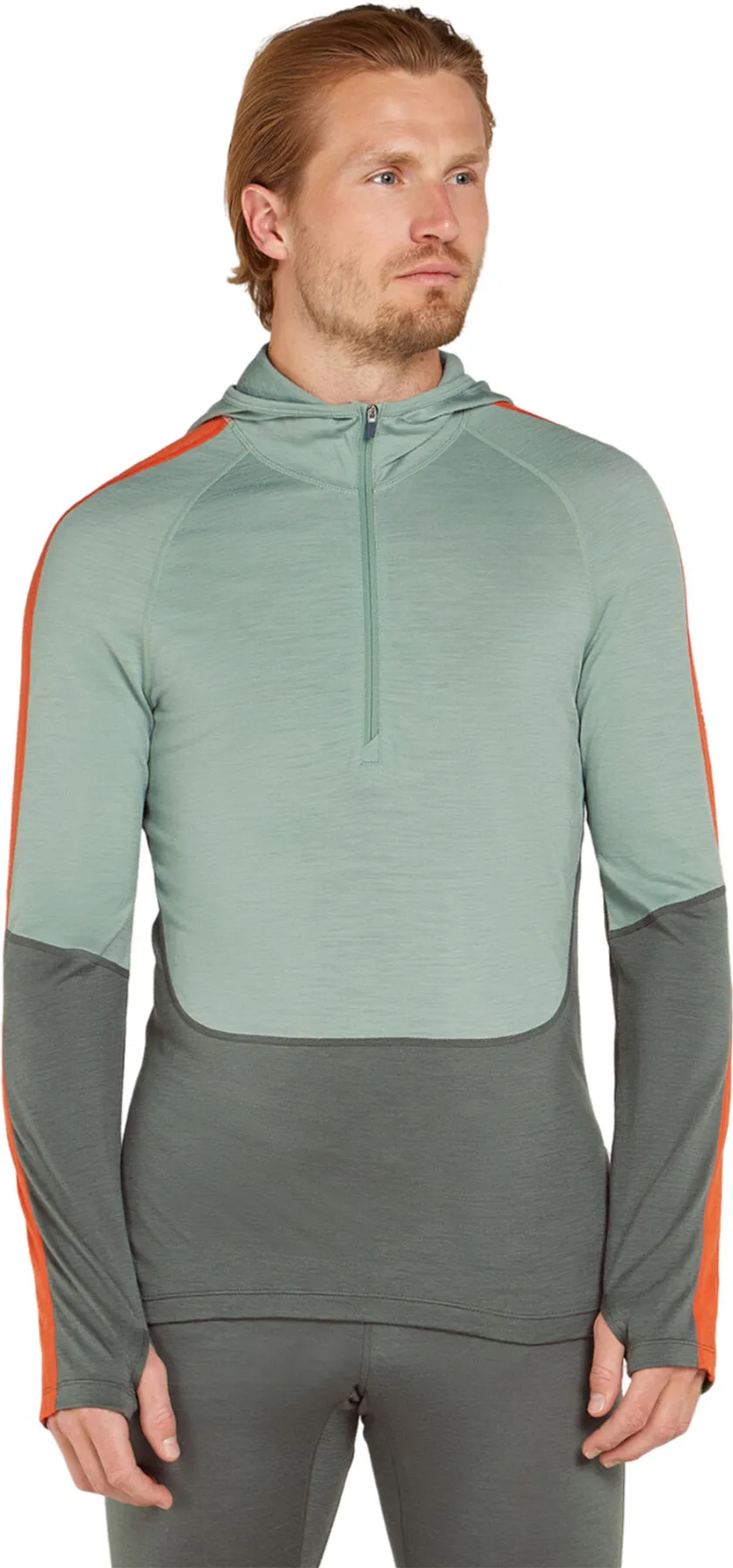 Merino 200 Sonebula Long Sleeve Half Zip Thermal Hoodie - Men's|-|Chandail à capuchon thermique à manches longues et demi-glissière en mérinos 200 Sonebula - Homme sold by Altitude Sports