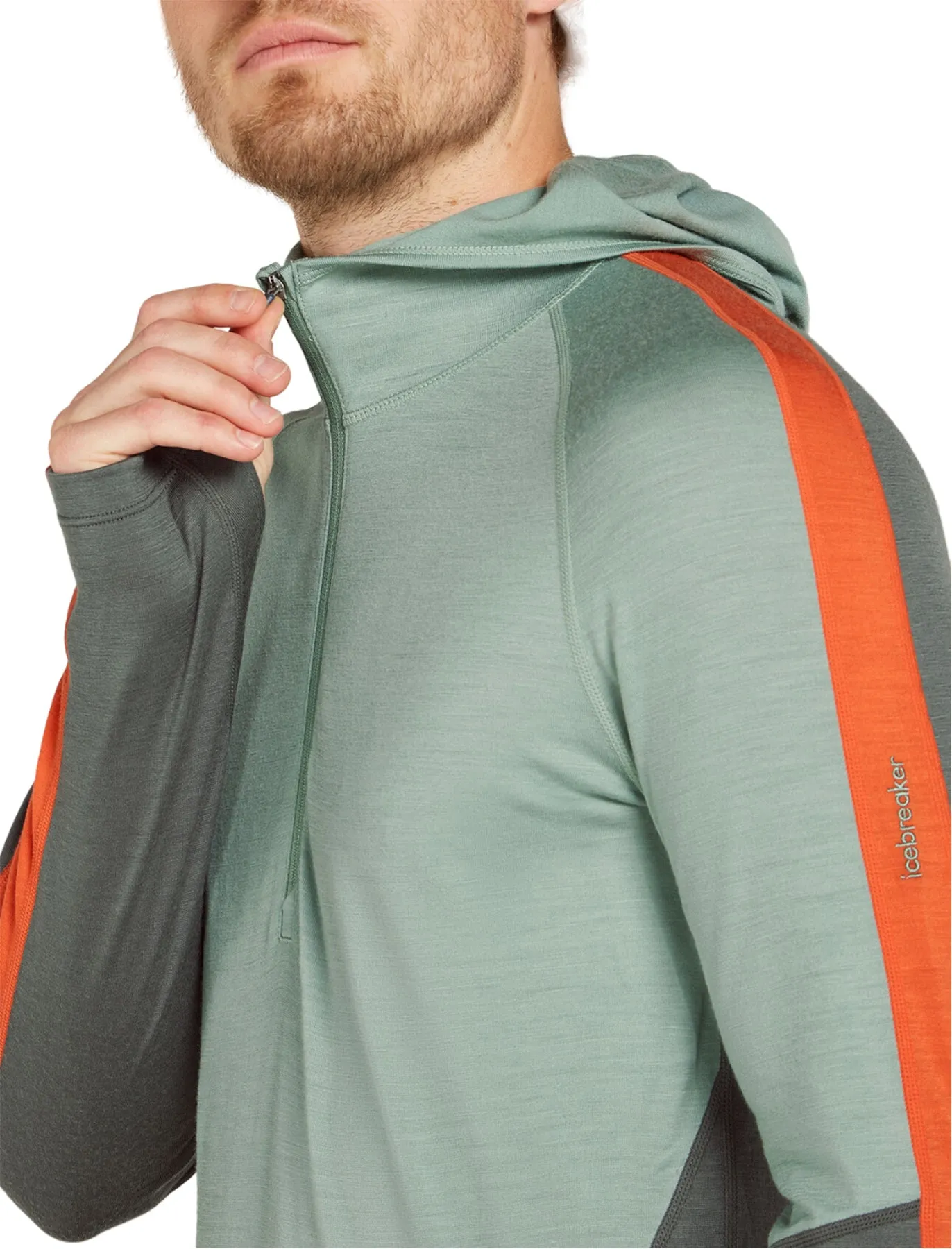 Merino 200 Sonebula Long Sleeve Half Zip Thermal Hoodie - Men's|-|Chandail à capuchon thermique à manches longues et demi-glissière en mérinos 200 Sonebula - Homme sold by Altitude Sports product image thumbnail 5