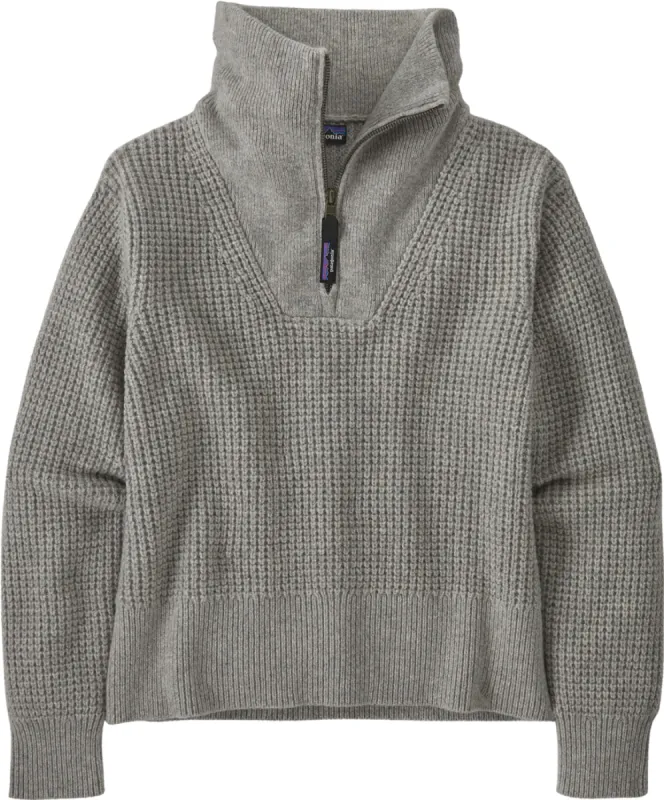 Recycled Wool-Blend 1/4 Zip Sweater - Women's|-|Chandail à glissière 1/4 en mélange de laine recyclée - Femme sold by Altitude Sports