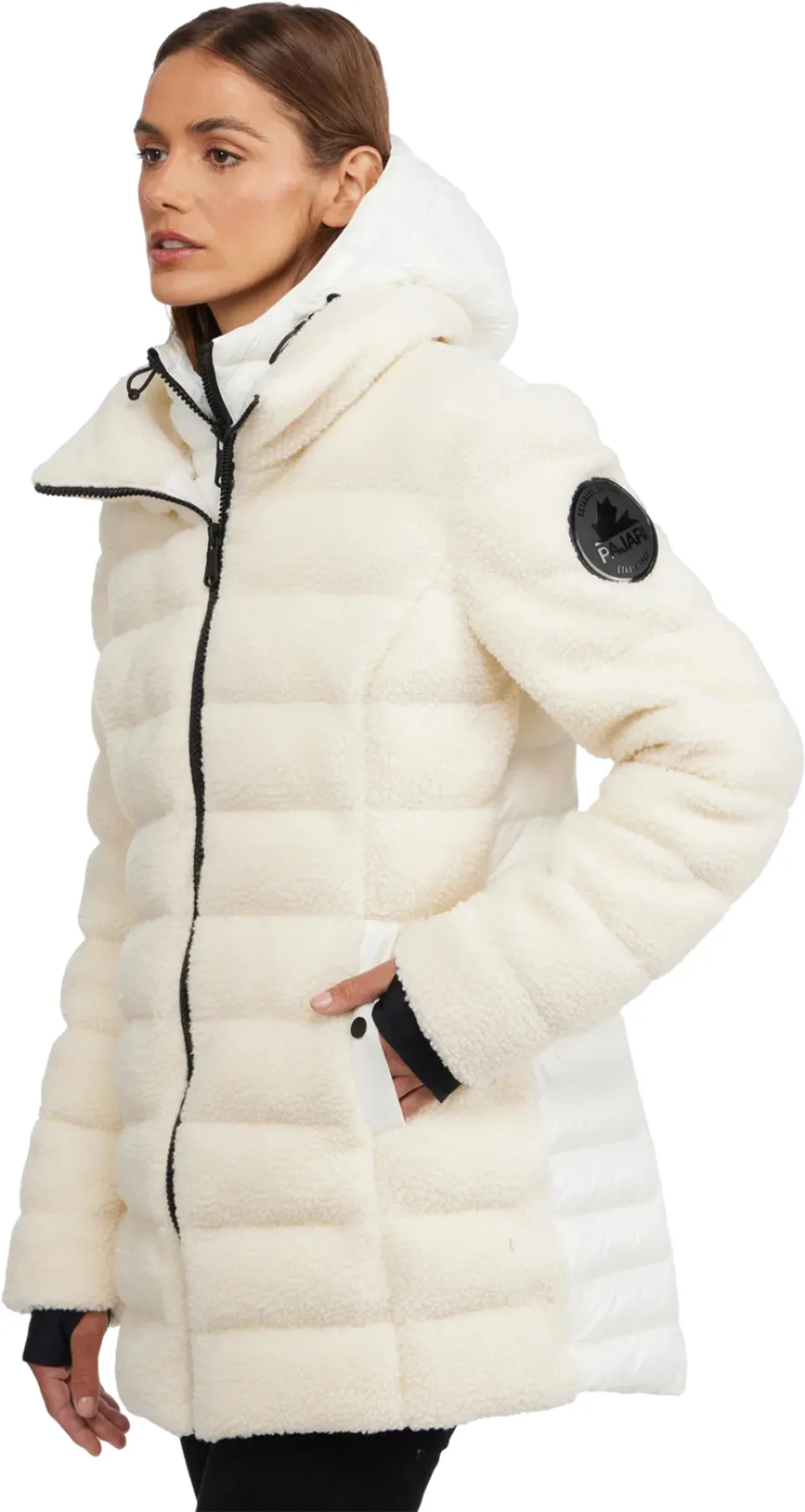 Yvaine Mixed Media Lightweight Puffer Jacket with Detachable Hood - Women's|-|Manteau matelassée légère en matériaux assortis à capuchon amovible Yvaine - Femme sold by Altitude Sports product image thumbnail 5