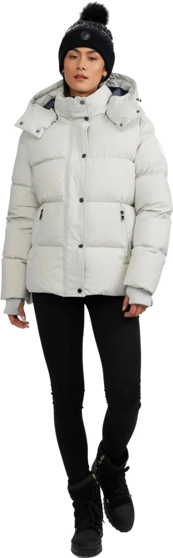 Adhara Boxy Fit Puffer Jacket with Detachable Hood - Women's|-|Manteau à coupe carrée à capuchon amovible Adhara - Femme sold by Altitude Sports product image thumbnail 3