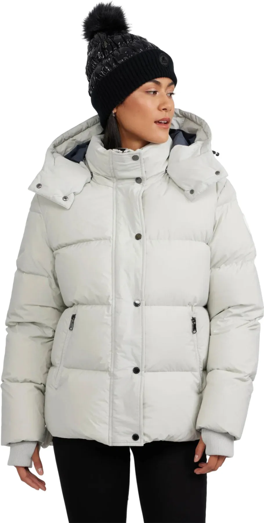 Adhara Boxy Fit Puffer Jacket with Detachable Hood - Women's|-|Manteau à coupe carrée à capuchon amovible Adhara - Femme sold by Altitude Sports