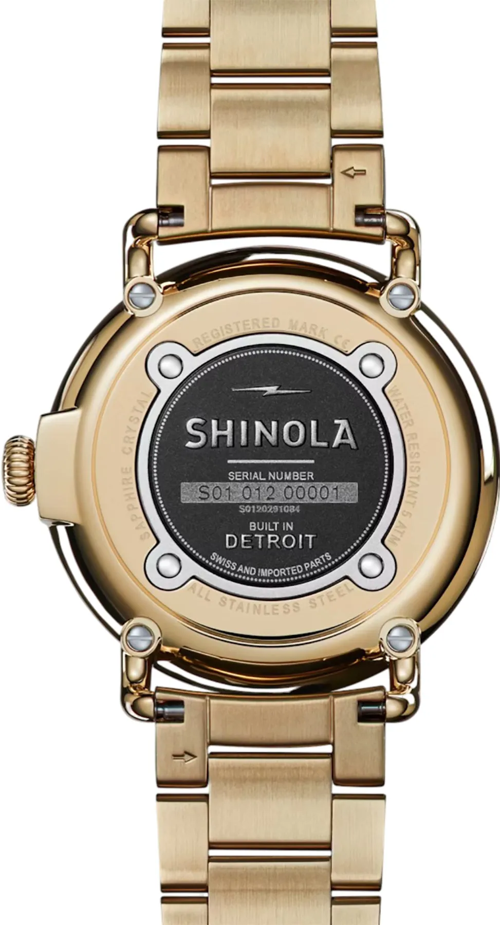 The Runwell Gold Bracelet Watch 41mm - Unisex|-|Montre avec bracelet en or The Runwell 41 mm - Unisexe sold by Altitude Sports product image thumbnail 4