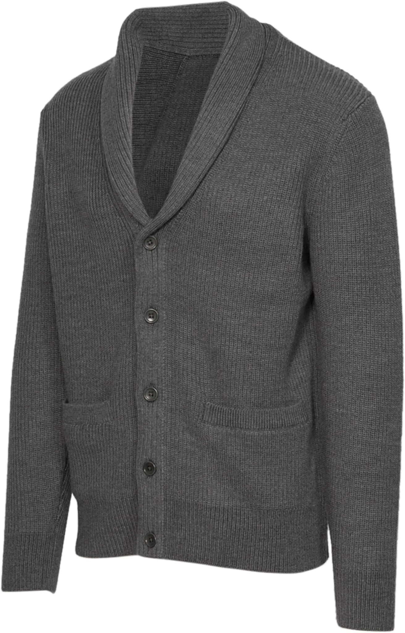 Merino Rib Vinnie Shawl Cardigan - Unisex|-|Cardigan en cha^le avec bordure de mérinos Vinnie - Unisexe sold by Altitude Sports product image thumbnail 2