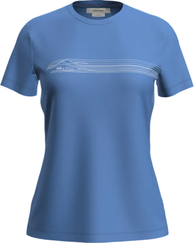 Merino 150 Tech Lite Camping Lines Short Sleeve T-Shirt - Women's|-|T-shirt à manches courtes en mérinos 150 Tech Lite Camping Lines - Femme sold by Altitude Sports
