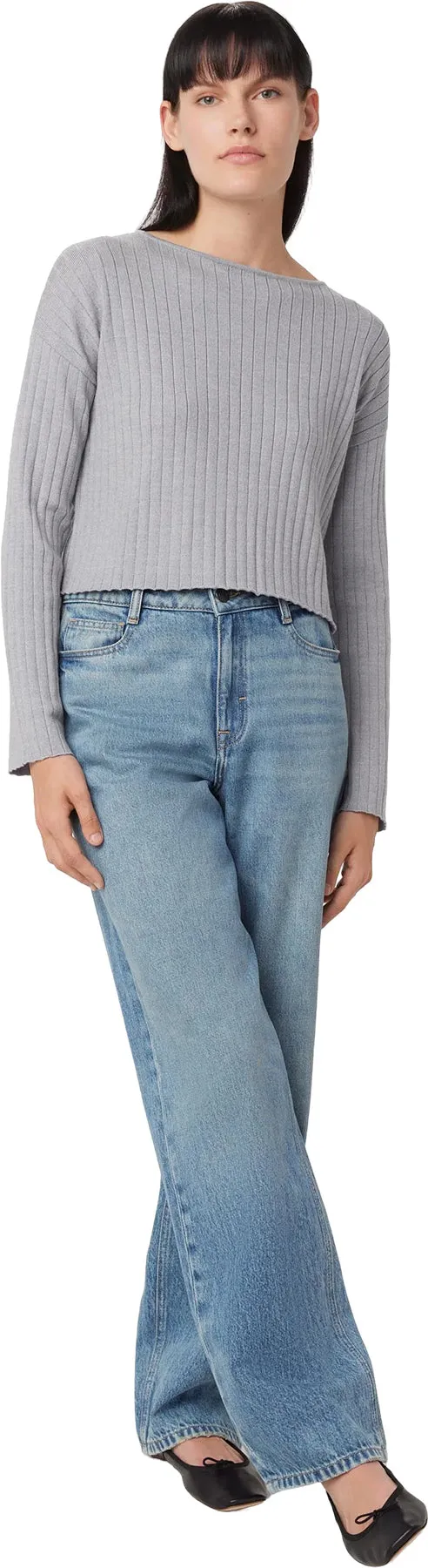 Boat Neck Cropped Sweater - Women's|-|Chandail écourté à col bateau - Femme sold by Altitude Sports product image thumbnail 3