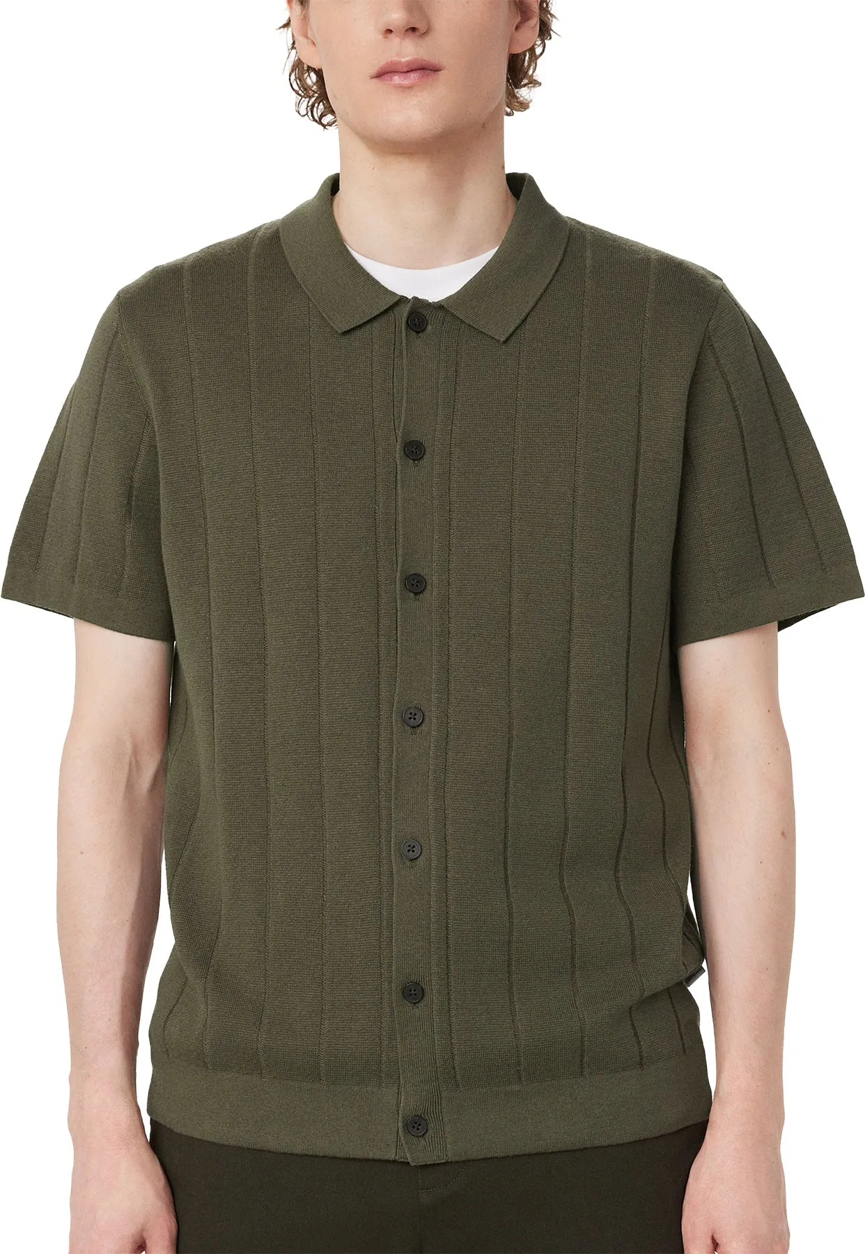 Knit Button Up Polo - Men's|-|Polo boutonné en tricot - Homme sold by Altitude Sports