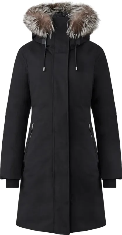 Shiloh 2-in-1 Fitted Down Coat with Removable Bib and Silver Fox Fur - Women's|-|Manteau 2-en-1 en duvet avec plastron amovible et fourrure de renard argenté Shiloh - Femme sold by Altitude Sports