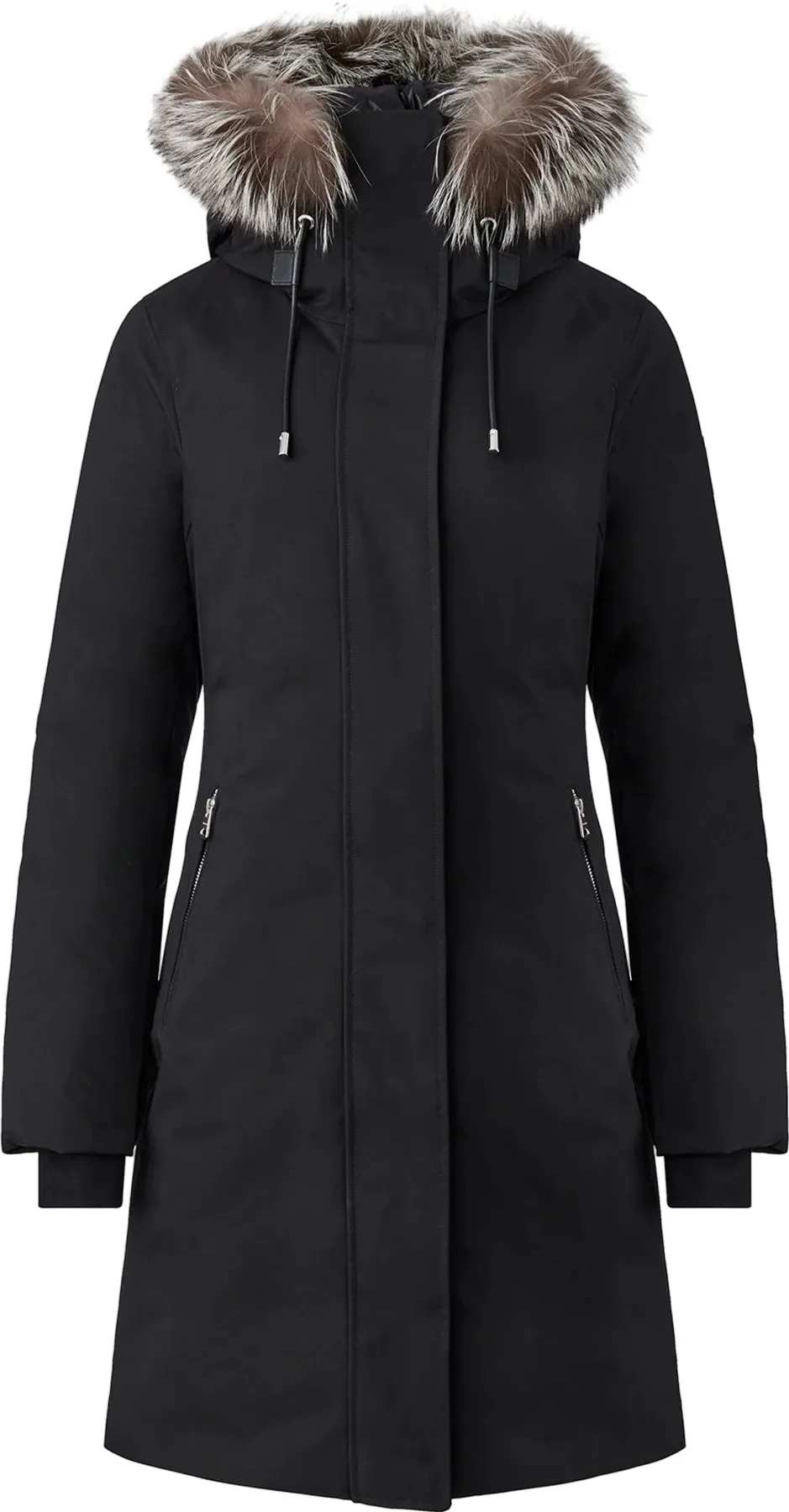 Shiloh 2-in-1 Fitted Down Coat with Removable Bib and Silver Fox Fur - Women's|-|Manteau 2-en-1 en duvet avec plastron amovible et fourrure de renard argenté Shiloh - Femme sold by Altitude Sports