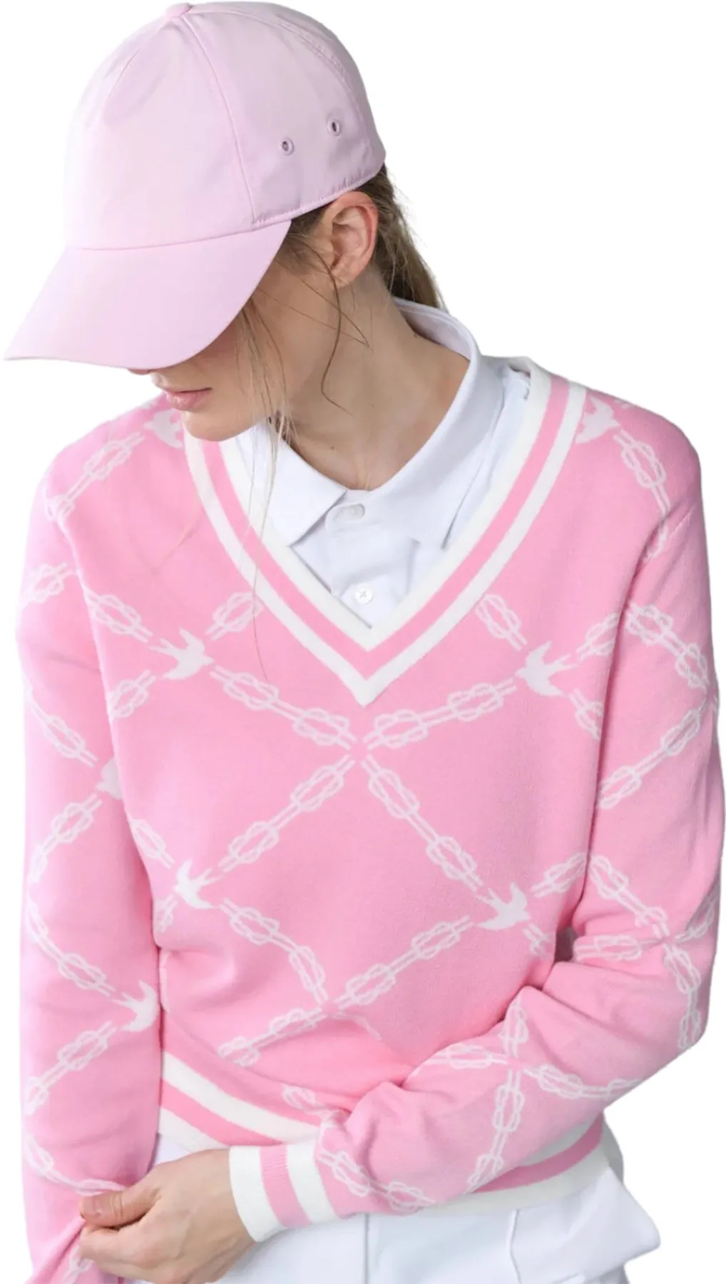 Jacquard V-Neck Sweater - Women's|-|Chandail à col en V en jacquard - Femme sold by Altitude Sports product image thumbnail 3