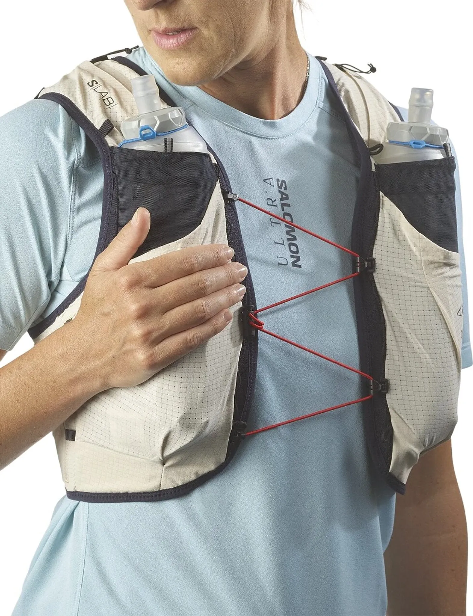 S/Lab Ultra Running Vest with Flasks 10L - Unisex|-|Veste de course avec flasques S/Lab Ultra 10L - Unisexe sold by Altitude Sports product image thumbnail 3