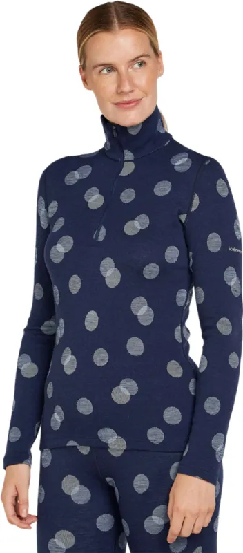 Merino 260 Vertex Falling Flakes Long Sleeve Half Zip Thermal Top - Women's|-|Haut thermique à manches longues et demi-glissière en mérinos 260 Vertex Falling Flakes - Femme sold by Altitude Sports