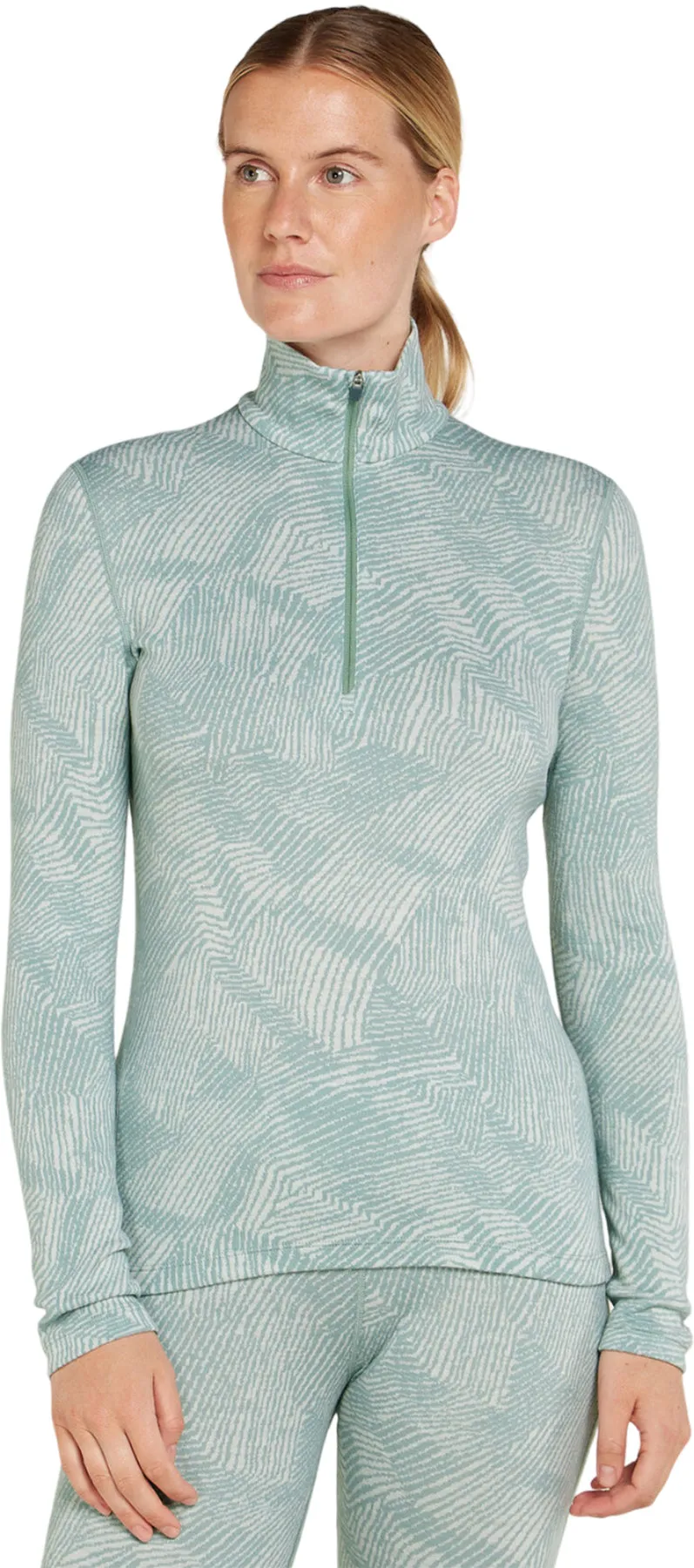 Merino 260 Vertex Frozen Forms Long Sleeve Half Zip Thermal Top - Women's|-|Haut thermique à manches longues et demi-glissière en mérinos 260 Vertex Frozen Forms - Femme sold by Altitude Sports