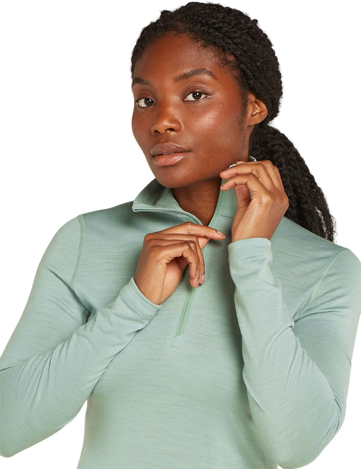 Merino 200 Oasis Long Sleeve Half Zip Thermal Top - Women's|-|Haut thermique à manches longues et demi-glissière en mérinos 200 Oasis - Femme sold by Altitude Sports product image thumbnail 4