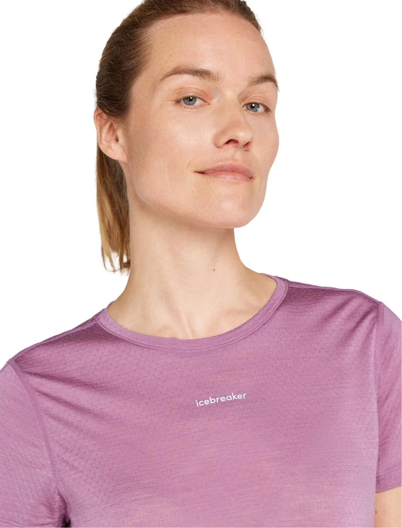 125 Cool-Lite Speed Merino Blend Short Sleeve Slit Back T-Shirt - Women's|-|T-shirt à manches courtes fendu dans le dos en mélange de mérinos Cool-Lite Speed 125 - Femme sold by Altitude Sports product image thumbnail 2