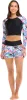 Miami Let It Be Crop Rashguard - Women's|-|Maillot dermoprotecteur court Miami Let It Be - Femme sold by Altitude Sports